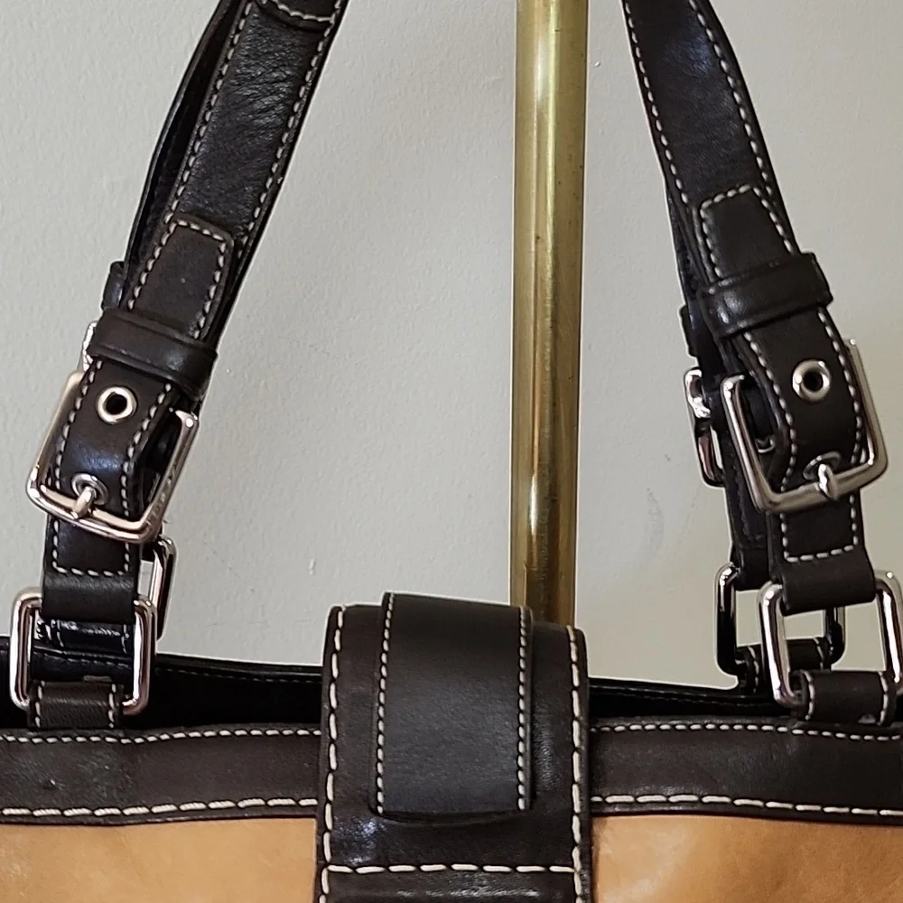Coach Y2K Hobo  Espresso Brown Suede Leather  Shoulder Carryall  Bag Rare - Picture 7 of 15